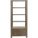 Markham Brown with Clear Bookshelf