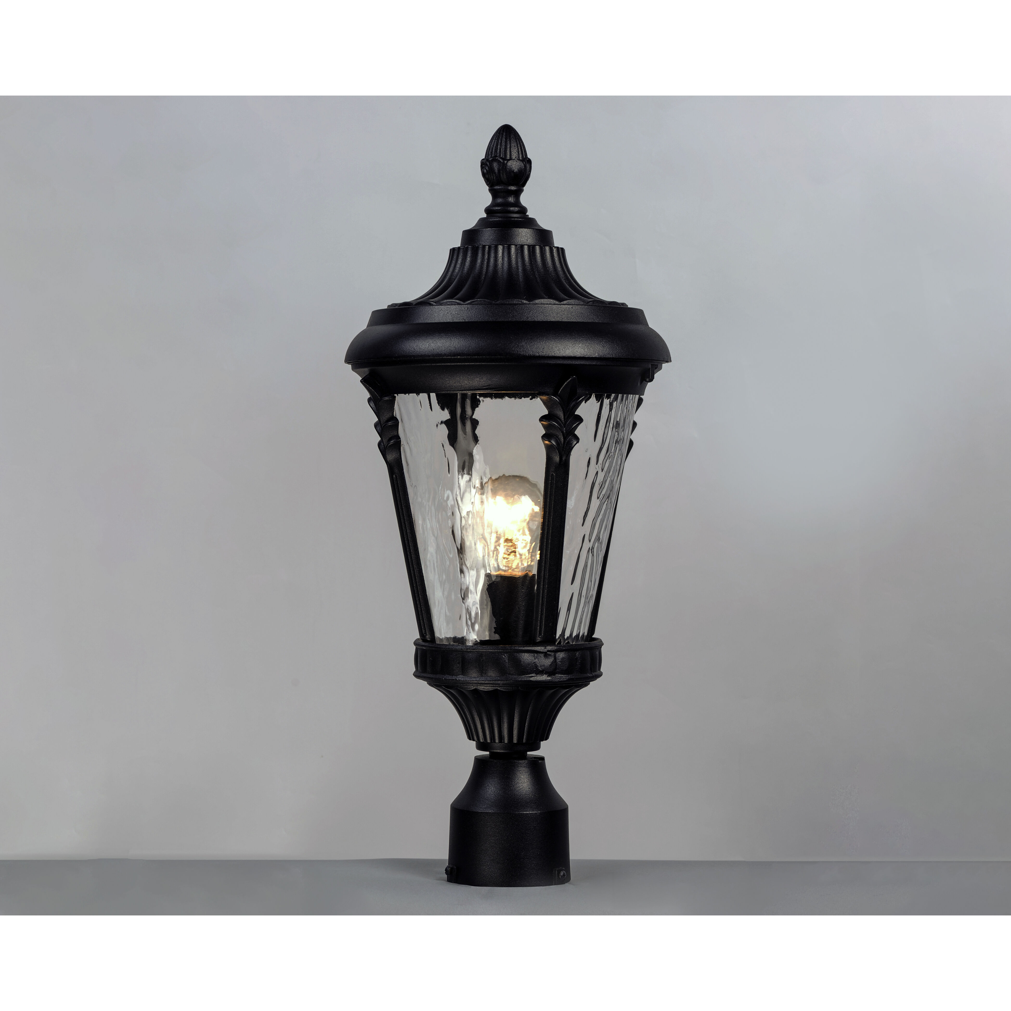 Sentry 1 Light 21 inch Black Outdoor Pole/Post Mount