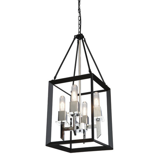 Vineyard 4 Light 12 inch Matte Black Up Chandelier Ceiling Light