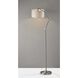 Willard 64 inch 100.00 watt Brushed Steel Floor Lamp Portable Light