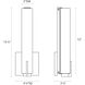 Tubo Slim LED 4.25 inch Satin Nickel ADA Sconce Wall Light in Spine