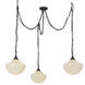 Alora Mood Farrah 3 Light 11.88 inch Matte Black Multi Pendant Ceiling Light