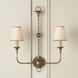 Marble Paper Cream and Gold Tapered Chandelier Shade