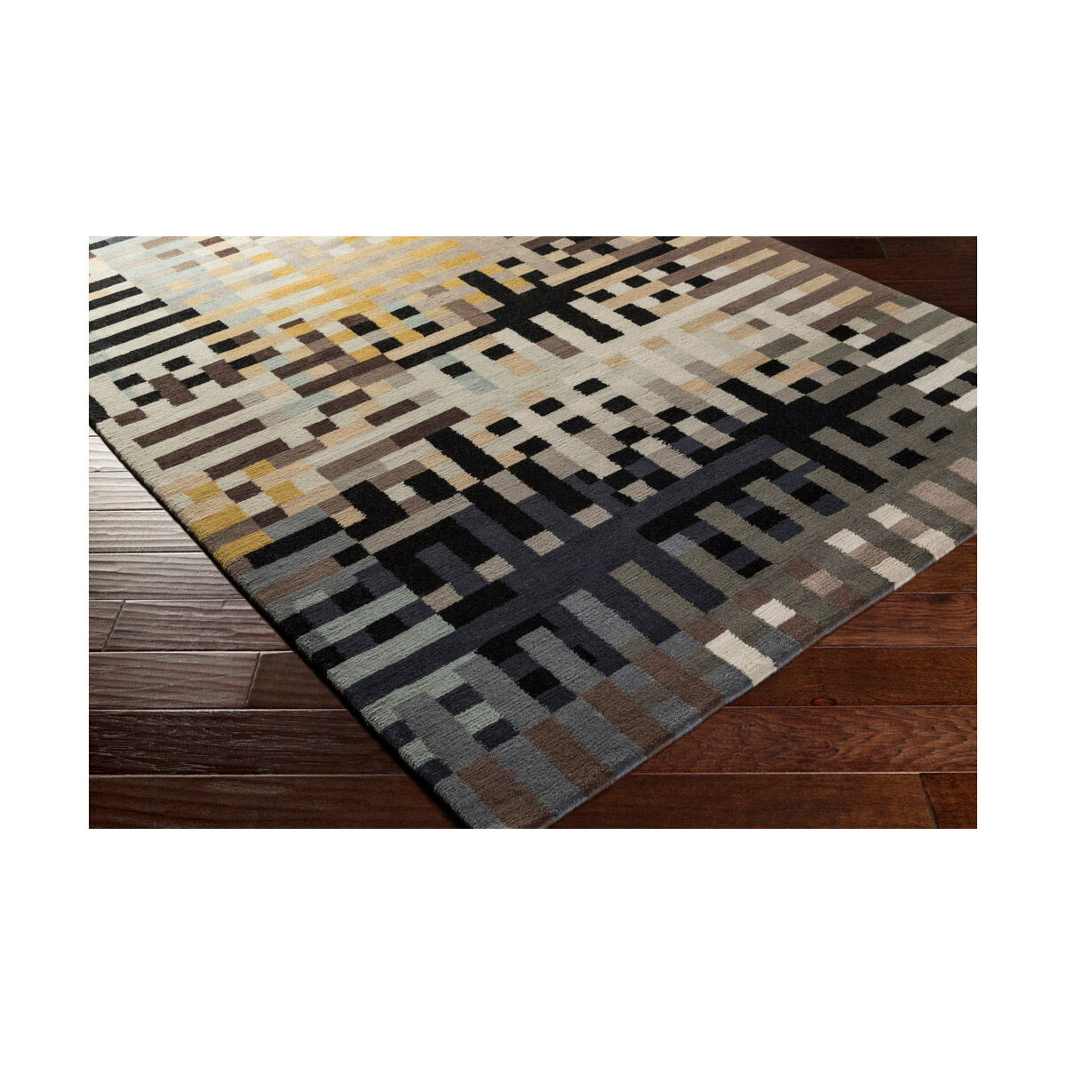 Kodari 156 X 108 inch Brown and Brown Area Rug, Wool