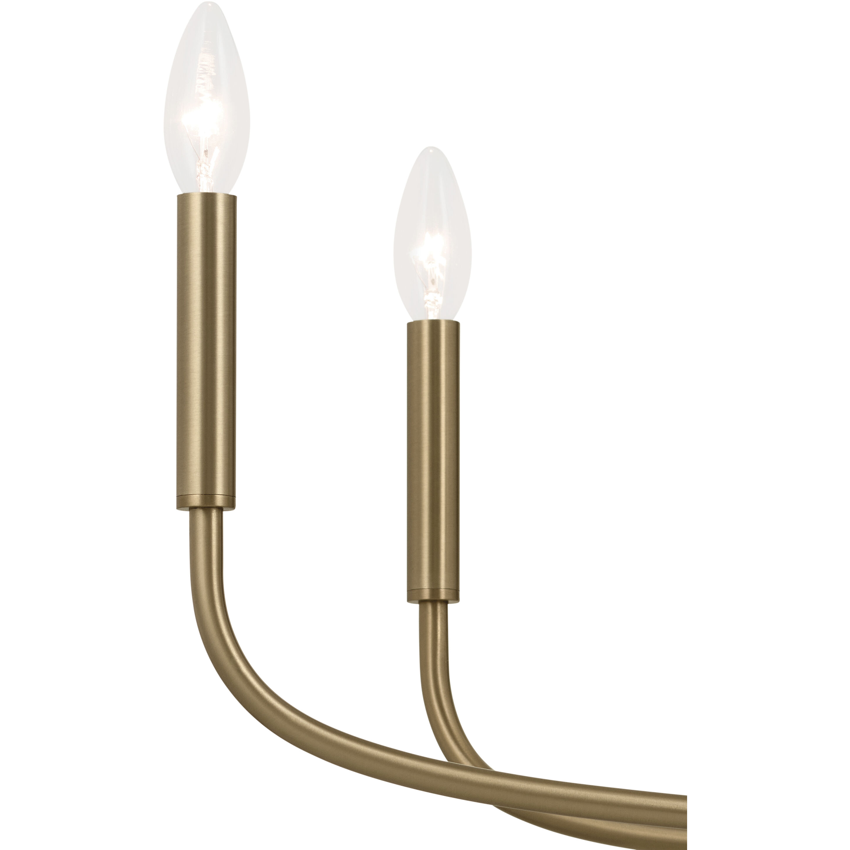 Deela LED 36 inch Champagne Bronze Chandelier Ceiling Light