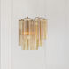 Addis Bath Wall Light in Tronchi Glass Amber