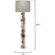 Forrester 69 inch 150.00 watt Birch Veneer Floor Lamp Portable Light