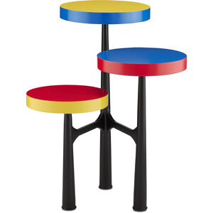 Mister M 30 X 25 inch Red/Blue/Yellow/Black Accent Table