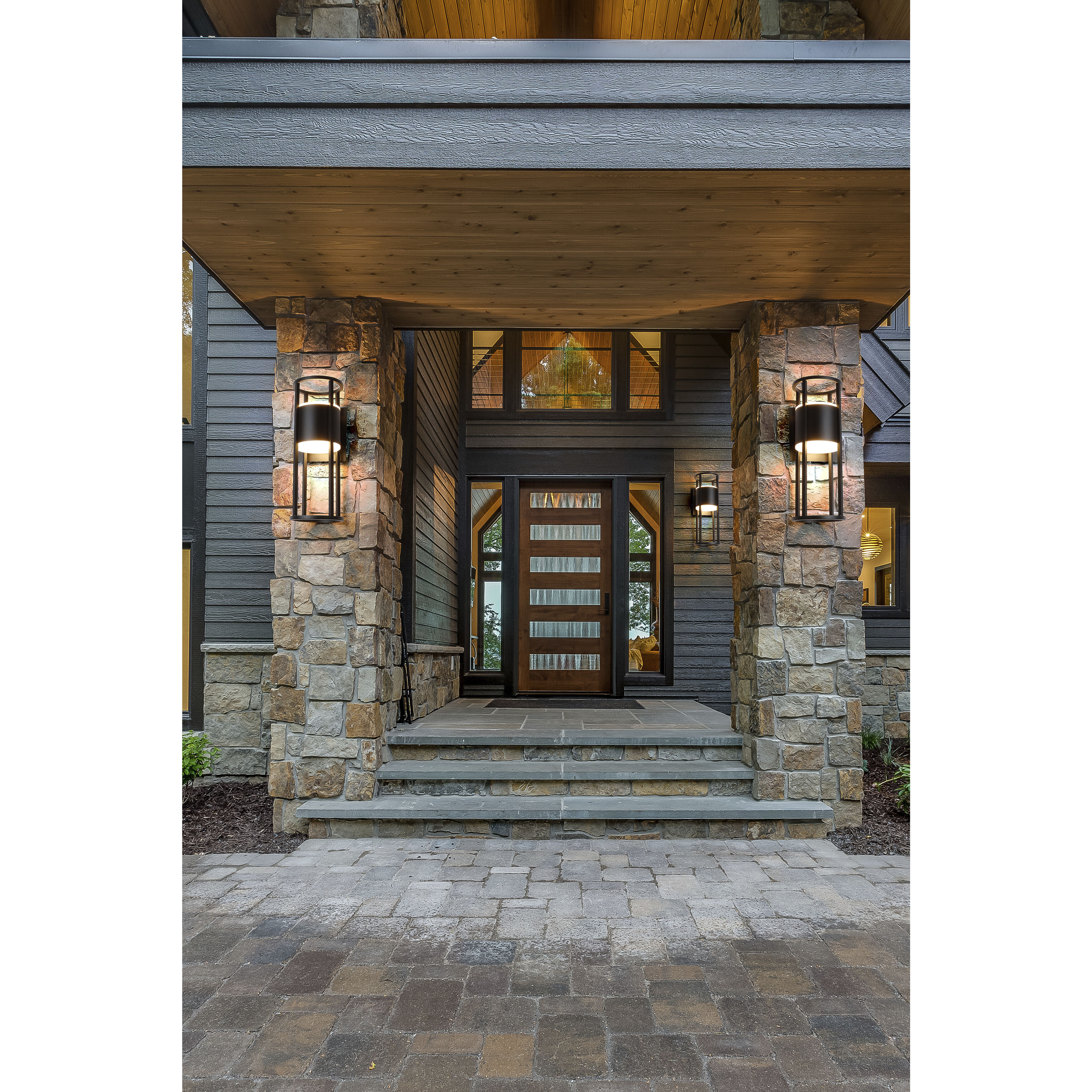 Luca LED 24 inch Black Outdoor Wall Light