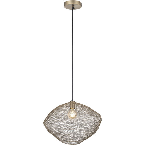 Warren 1 Light 19.5 inch Antique Brass Pendant Ceiling Light