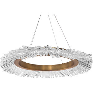 Benediction LED 37 inch Aged Brass Pendant Ceiling Light, Beyond