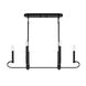 Summit 6 Light 32 inch Matte Black Island Light Ceiling Light