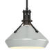 Henry 1 Light 10 inch Black and Vintage Platinum Pendant Ceiling Light in Black/Vintage Platinum