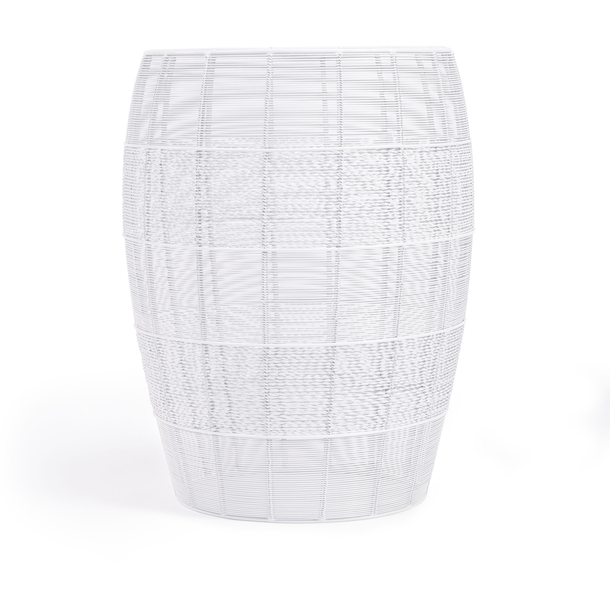 Bellarose White Metal End or Side Table