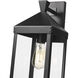 Yates 1 Light 21.75 inch Powder Coated Black Outdoor Wall Sconce