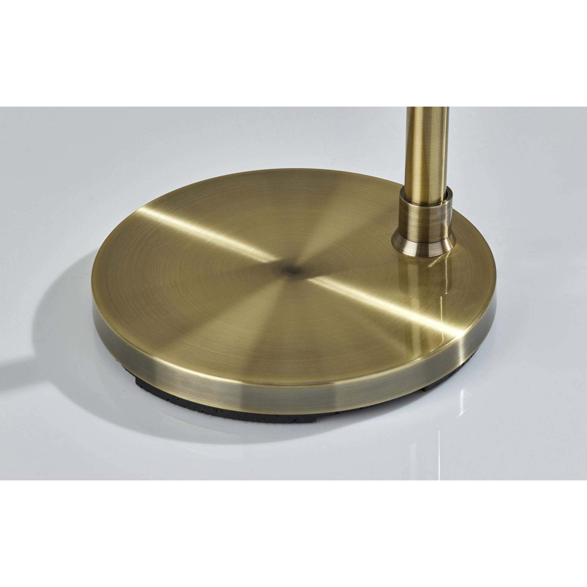 Max 66 inch 100.00 watt Antique Brass Floor Lamp Portable Light, Simplee Adesso