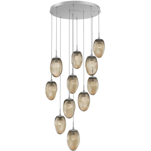 Meteo LED LED Classic Silver Chandelier Ceiling Light, Round Multi-Pendant