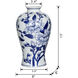 Curved 13 X 8 inch Vase