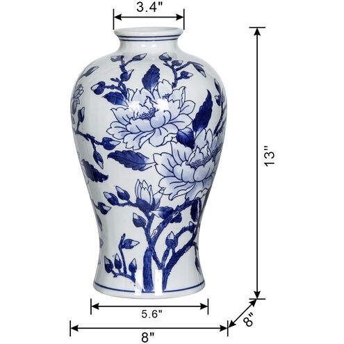 Curved 13 X 8 inch Vase