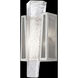 Crownstone Wall Sconce Wall Light in Silver, Metal Mesh