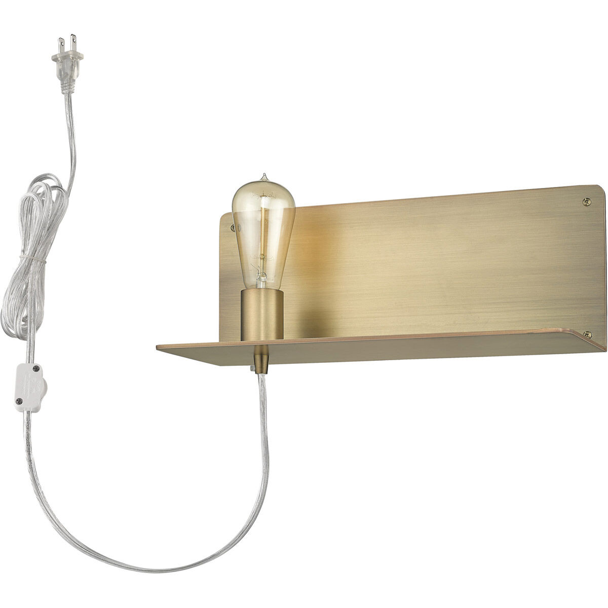 Arris 1 Light 15 inch Aged Brass Sconce Wall Light