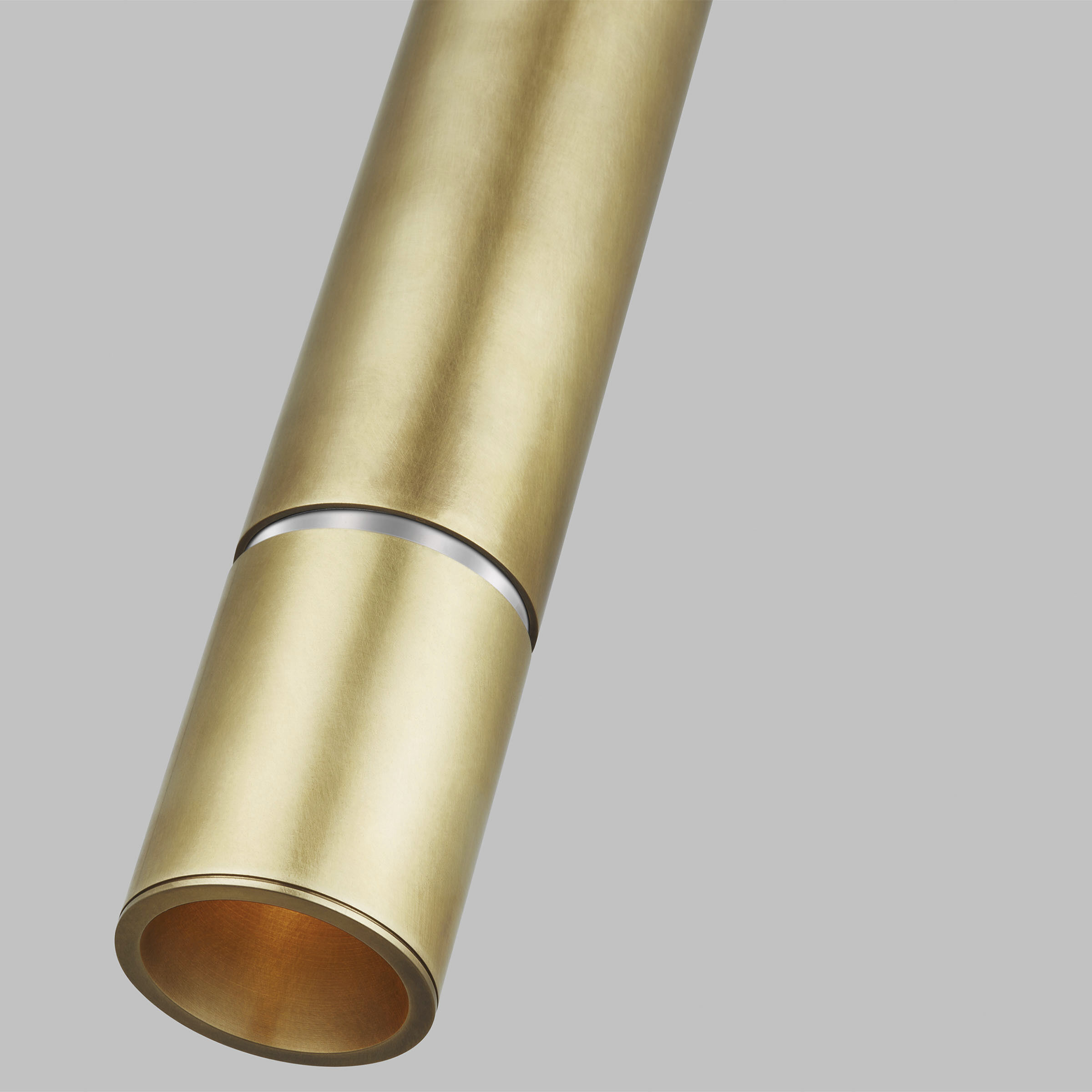 Mick De Giulio Sottile LED Natural Brass Pendant Ceiling Light, Integrated LED