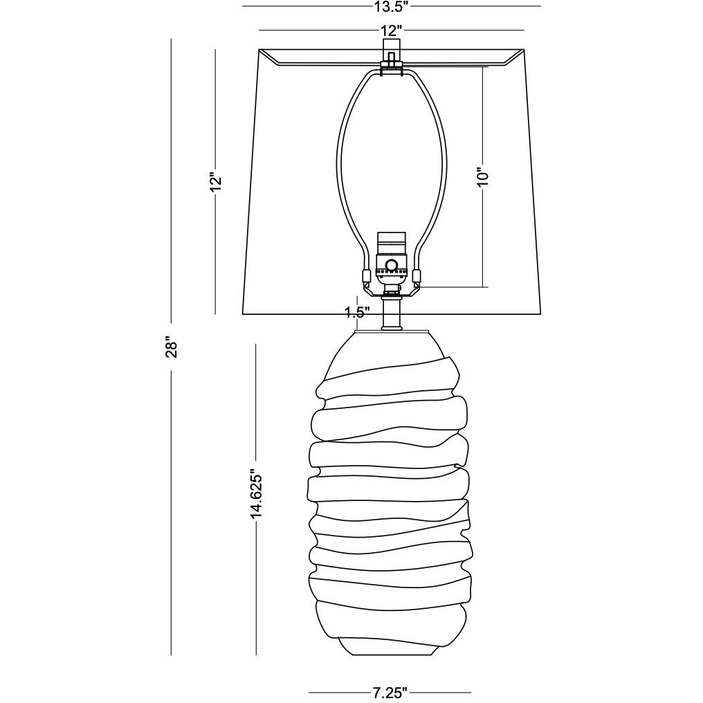 Livorno 28 inch 150.00 watt Grey Table Lamp Portable Light