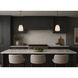 Soji LED 7 inch Black and Gold Single Pendant Ceiling Light