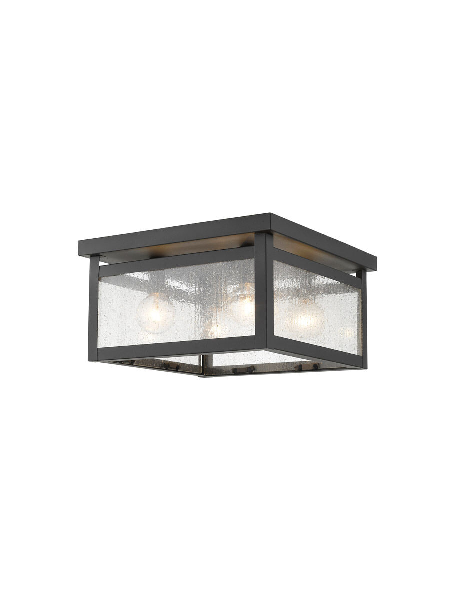 Milford 4 Light 11 inch Bronze Flush Mount Ceiling Light