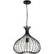 Darleen 1 Light 16 inch Black Down Pendant Ceiling Light