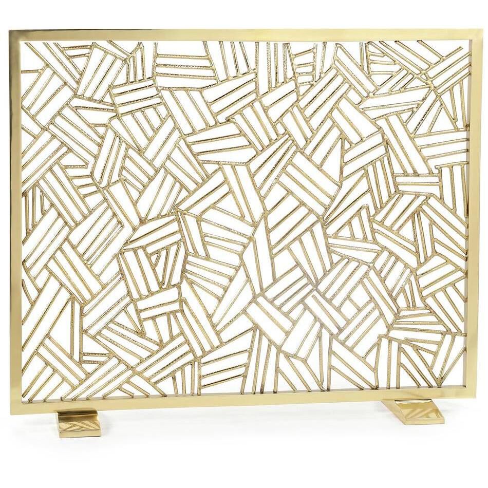 Polygonal 42 X 35 inch Fire Screen