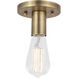 Auralume Karima 1 Light 4.63 inch Brushed Brass Flush Mount Ceiling Light