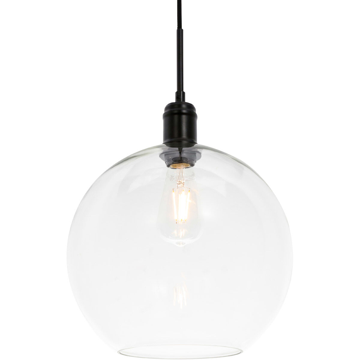 Rensselaer 1 Light 13 inch Black Pendant Ceiling Light