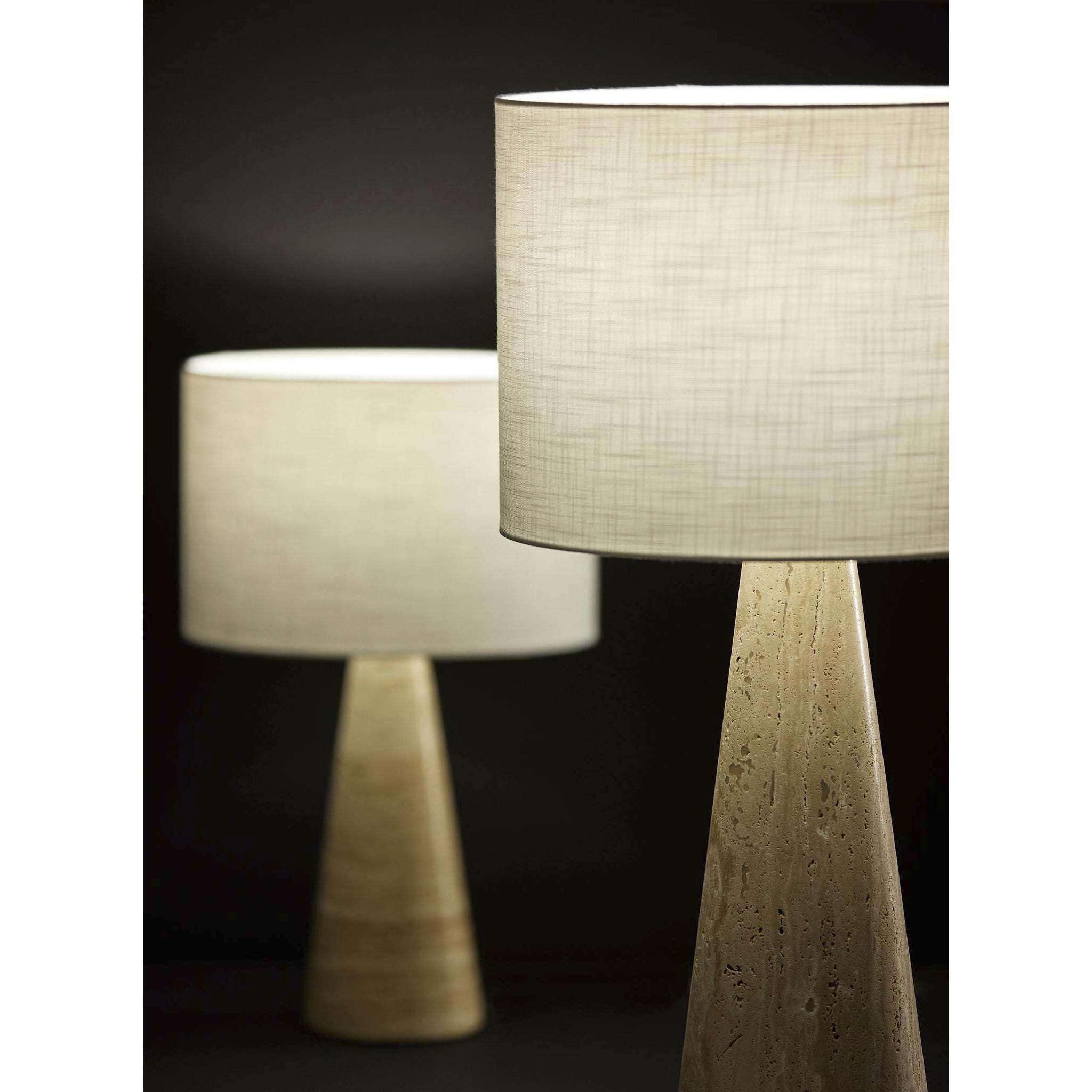 Travis 25.5 inch 150.00 watt Travertine Stone Table Lamp Portable Light