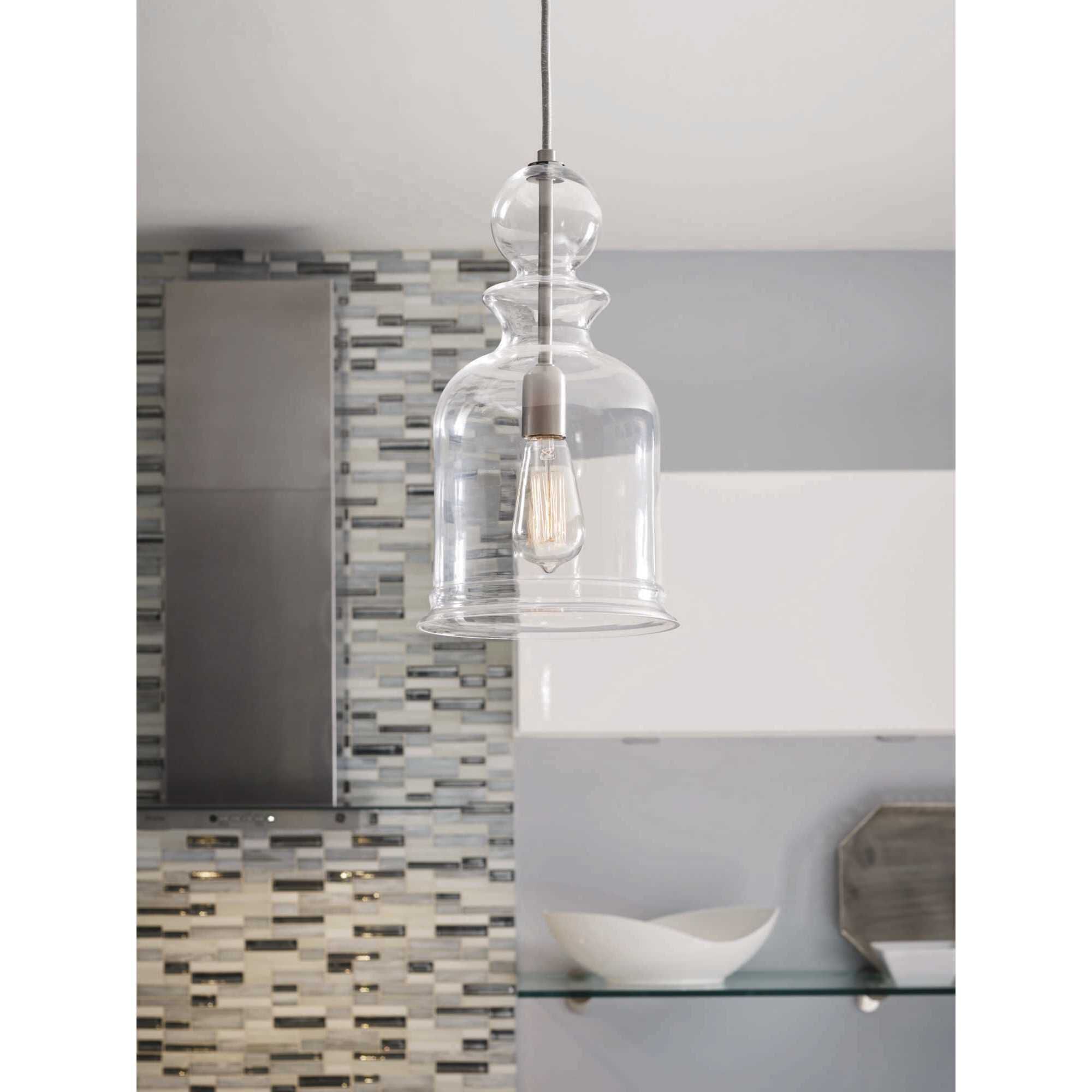 Staunton 1 Light 9 inch Brushed Nickel Pendant Ceiling Light, Design Series