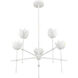 Bohemian LED 26 inch Bisque White Chandelier Ceiling Light