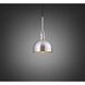 Forked LED 9.84 inch Steel Pendant Ceiling Light
