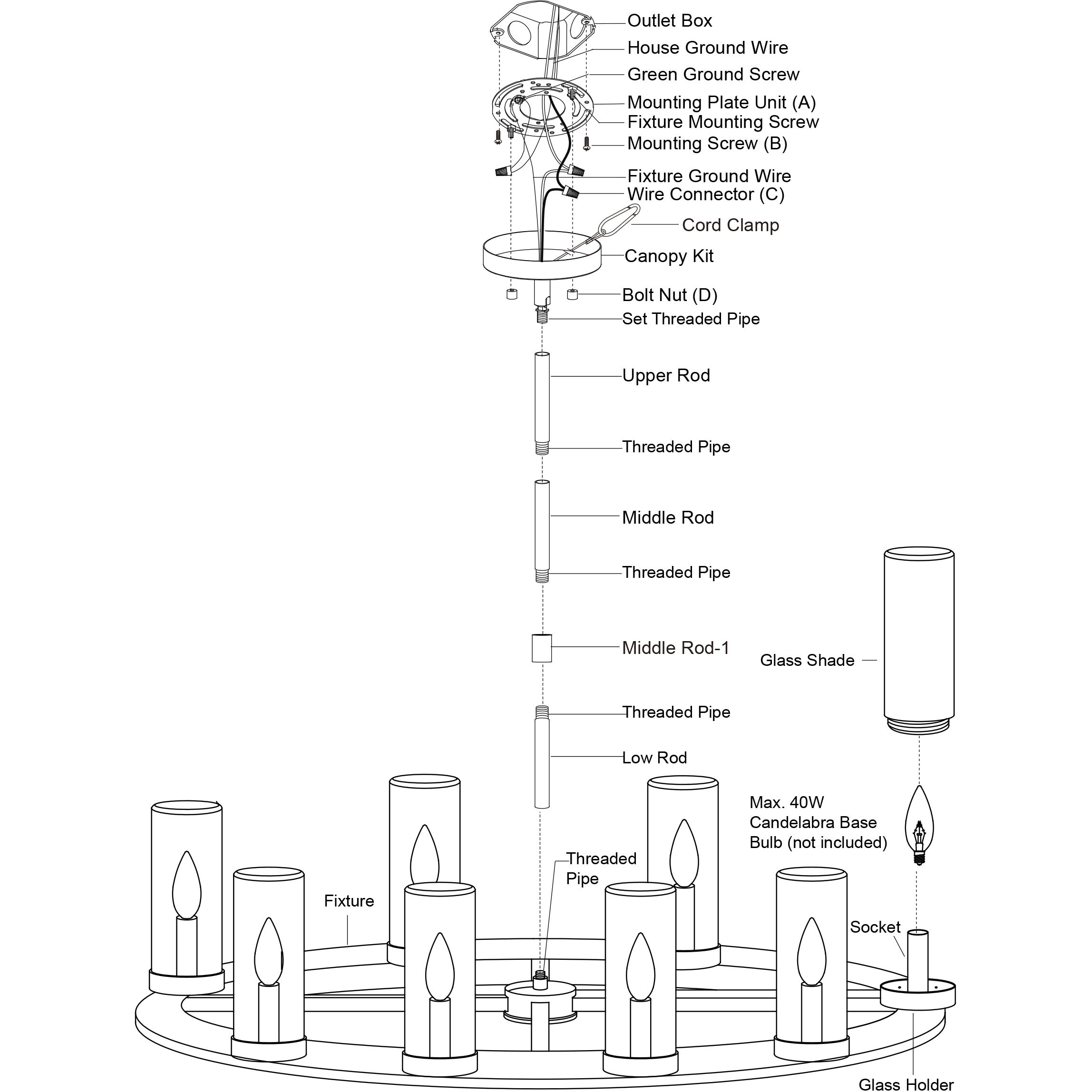 Grantley LED 30 inch Matte Black Chandelier Ceiling Light