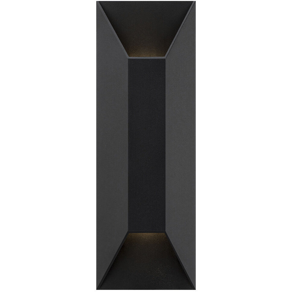 Maglev 2 Light 16 inch Black Outdoor Wall Light in 3500K