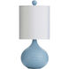 Signature 16.5 inch 60 watt Blue Table Lamp Portable Light