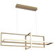 Bordo LED 15.75 inch Gold Chandelier Ceiling Light