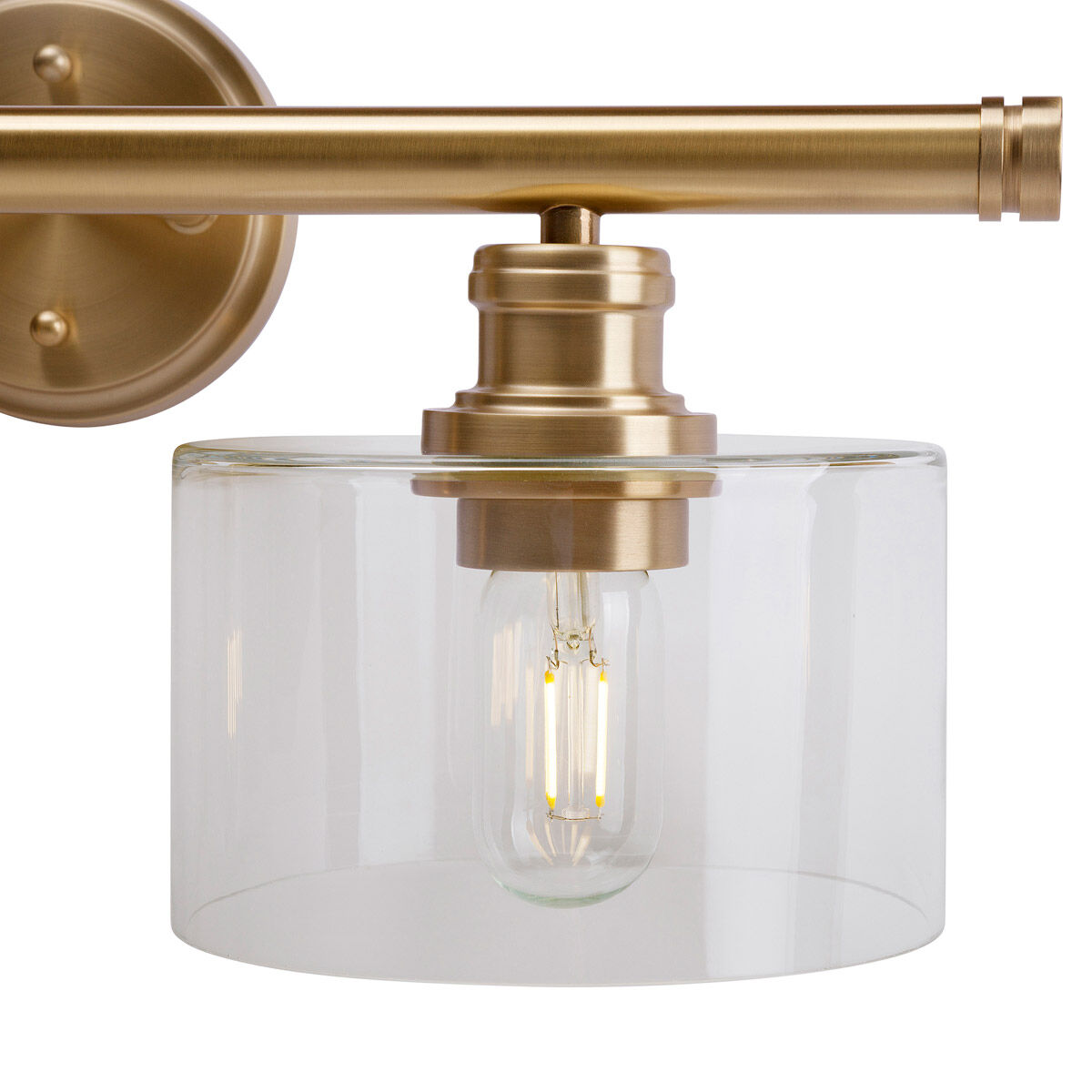 Zane 2 Light 21 inch Soft Gold Vanity Light Wall Light