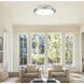 Quasars LED 20 inch Brushed Nickel Flush Mount Ceiling Light