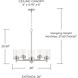 Mason 5 Light 26 inch Brushed Nickel Chandelier Ceiling Light