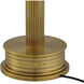 Promenade 10.25 inch 2 watt Polished Antique Brass and White Cordless Table Lamp Portable Light