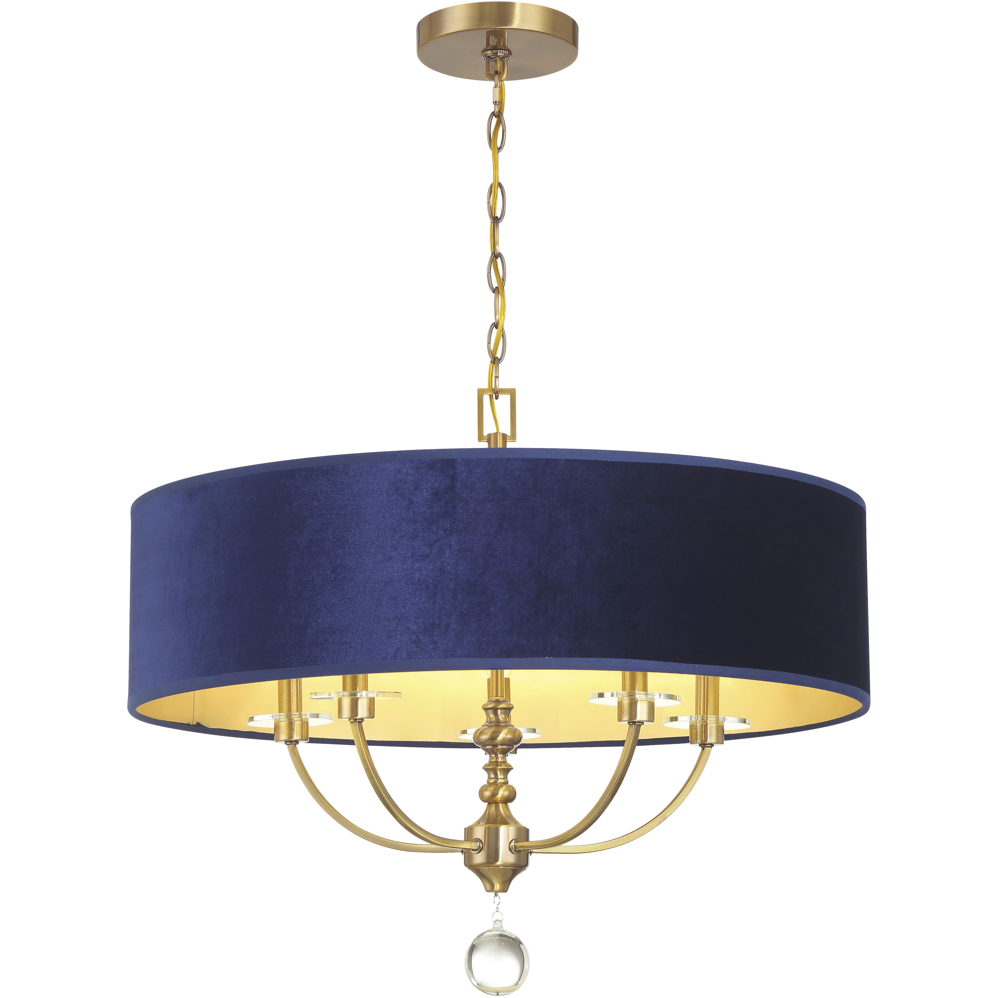 Van Noord 5 Light 26.13 inch Oxidized Aged Brass Pendant Ceiling Light