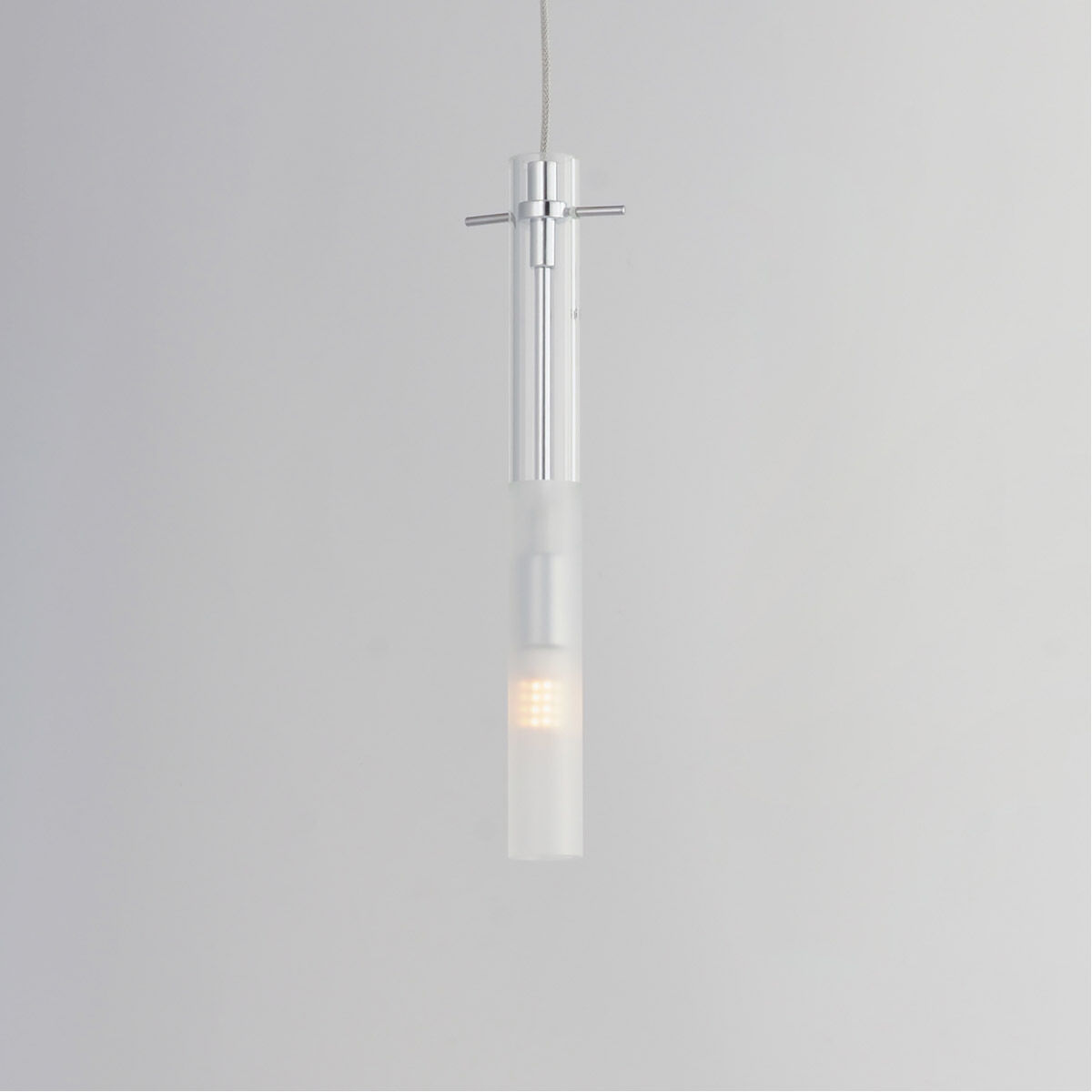 Pipette LED 1.25 inch Polished Chrome Single Pendant Ceiling Light