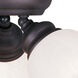 Essex 3 Light 15 inch Bronze Semi-Flush Mount Ceiling Light