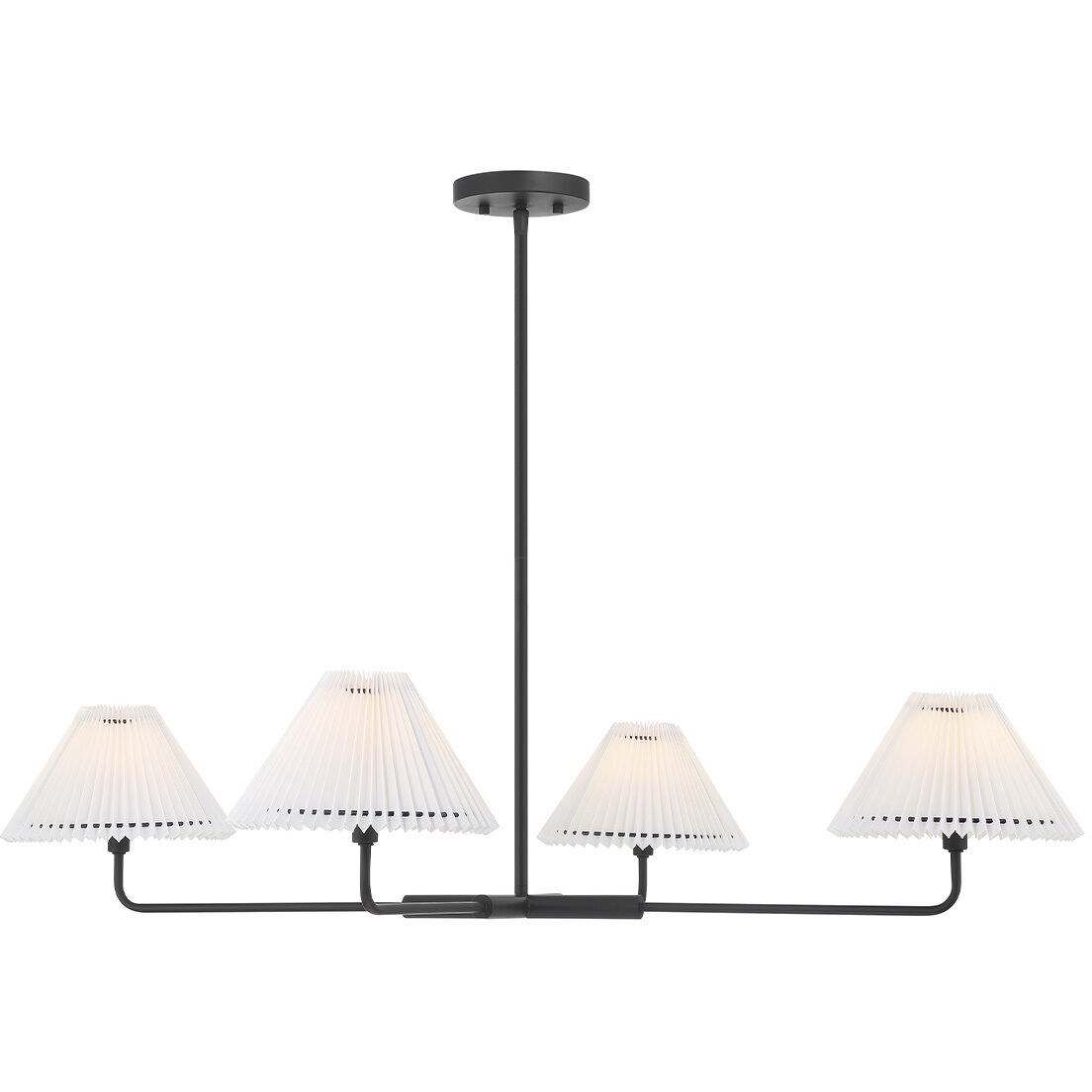 Stella 4 Light 41 inch Matte Black Chandelier Ceiling Light
