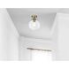 Baxter 1 Light 10 inch Satin Gold Flush Mount Ceiling Light